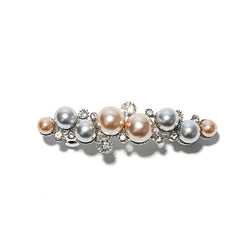 Crystal Rhinestone Pearl Hairpin Vintage Barrette Hairclip