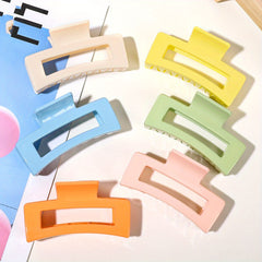 Set of 6 Minimalist 8 Solid Hair Claw Clips