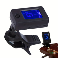 Clip On Digital Electronic Guitar Tuner Bass Ukulele Violin Mandolin Banjo
