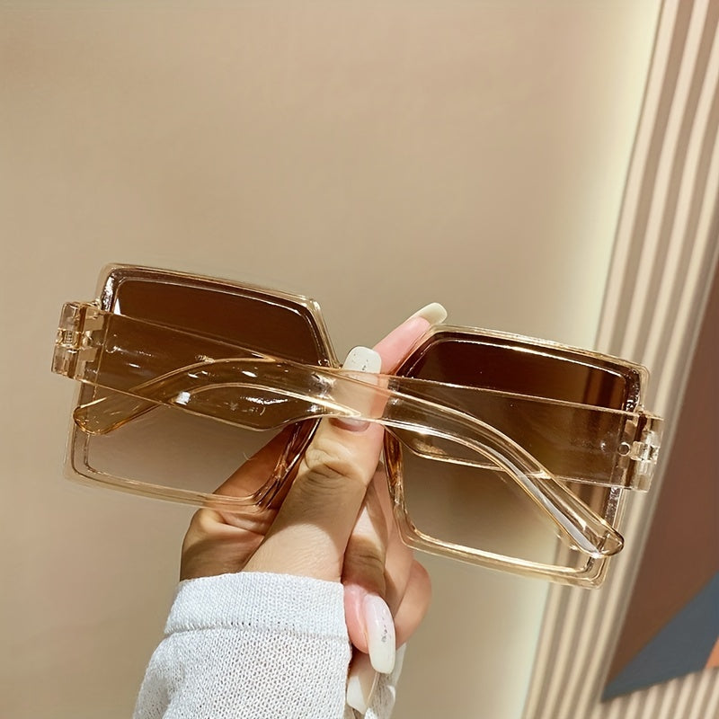 Oversized Square Sunglasses UV400 Sun Shades Glasses for Men Women