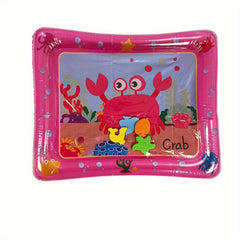 Baby Water Play Mat Inflatable Pat Water Mat Marine Life Crawling Mat