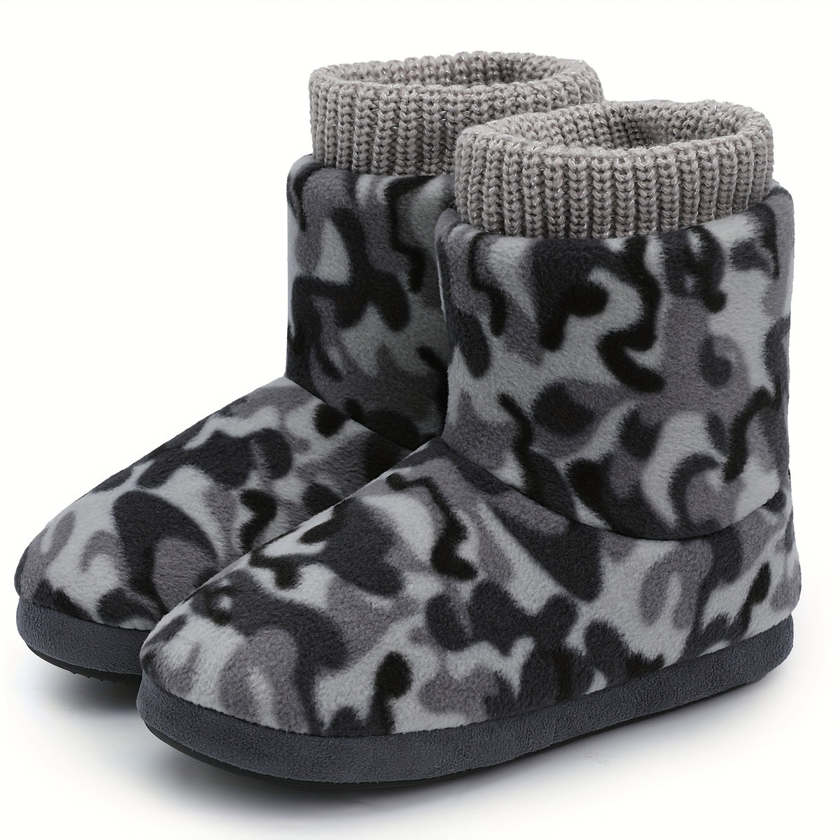 Women's Camo Faux Fur Lined Winter Snow Boots
