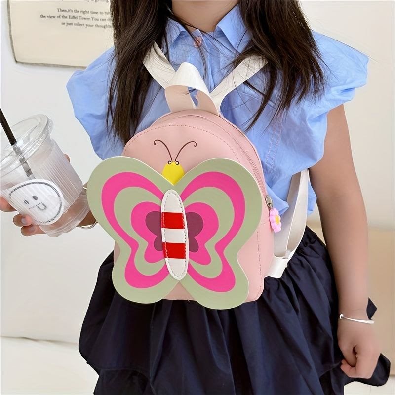 Sweet Girls Butterfly Shape Backpack for Kindergarten Students