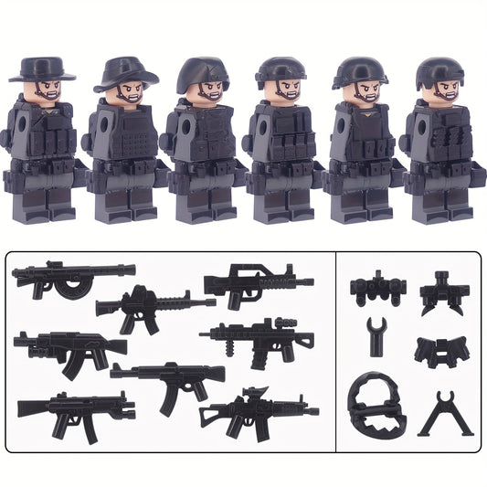 Soldiers Building Blocks Armor Weapons Pack Educational Toys For Kids