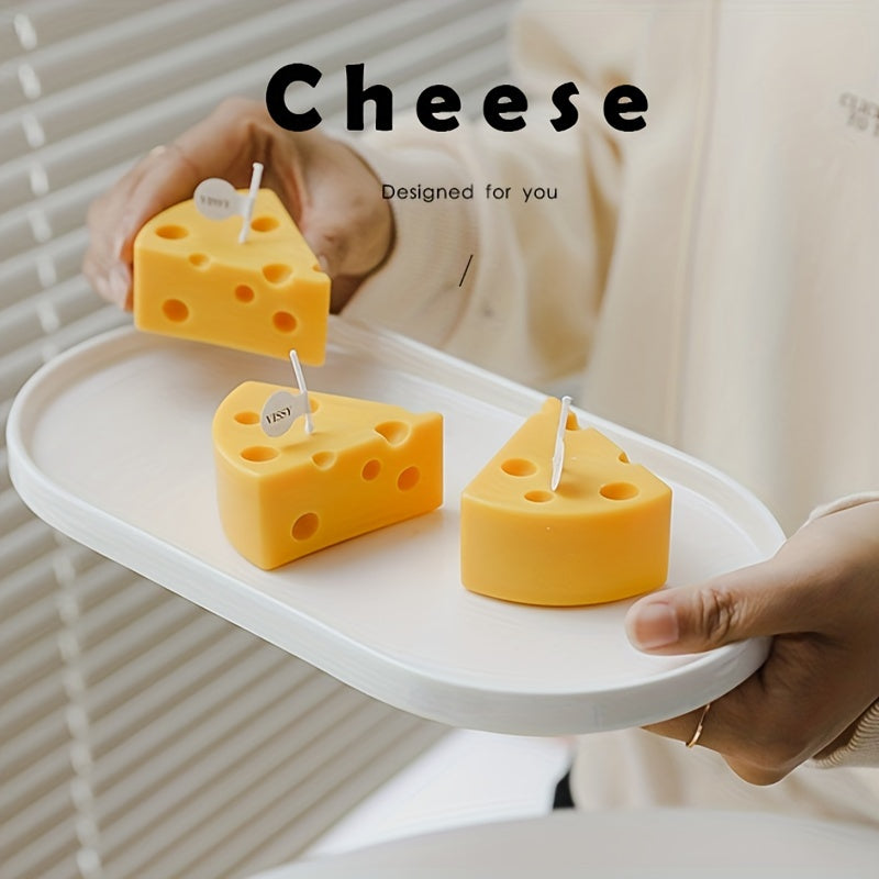 Cheese Scented Candles 4pcs Soy Wax Bedroom Bathroom Wedding Decor
