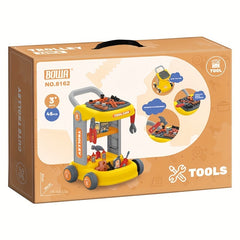46pcs Tool Play House Cart Car Toy for Kids