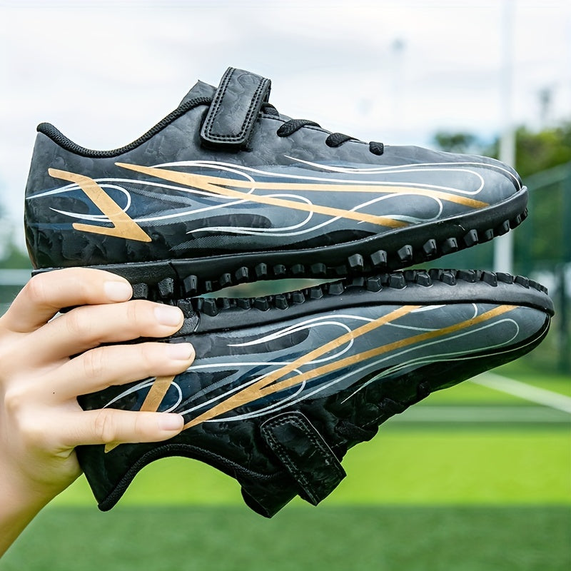 Youth Turf Soccer Shoes Hook And Loop Fastener Safe For Ankle All Season