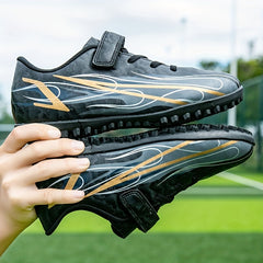Youth Turf Soccer Shoes Hook And Loop Fastener Safe For Ankle All Season