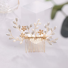 Rhinestone Bridal Hair Comb Alloy Wedding Accessory Hand Wash