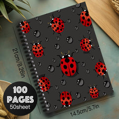Red Ladybug Spiral Notebook - Perfect School and Office Gift