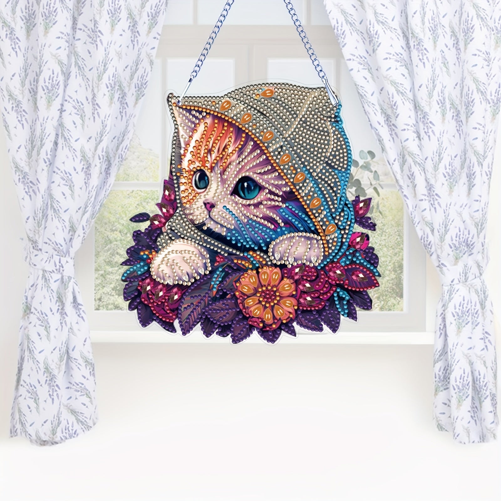 Cat Pattern Special Shape Diamond Painting Kit