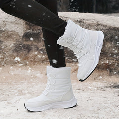Women's Non Slip Winter Snow Boots Warm High Top Hiking Boots