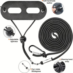Adjustable Leather Lizard Reptiles Harness Leash Set