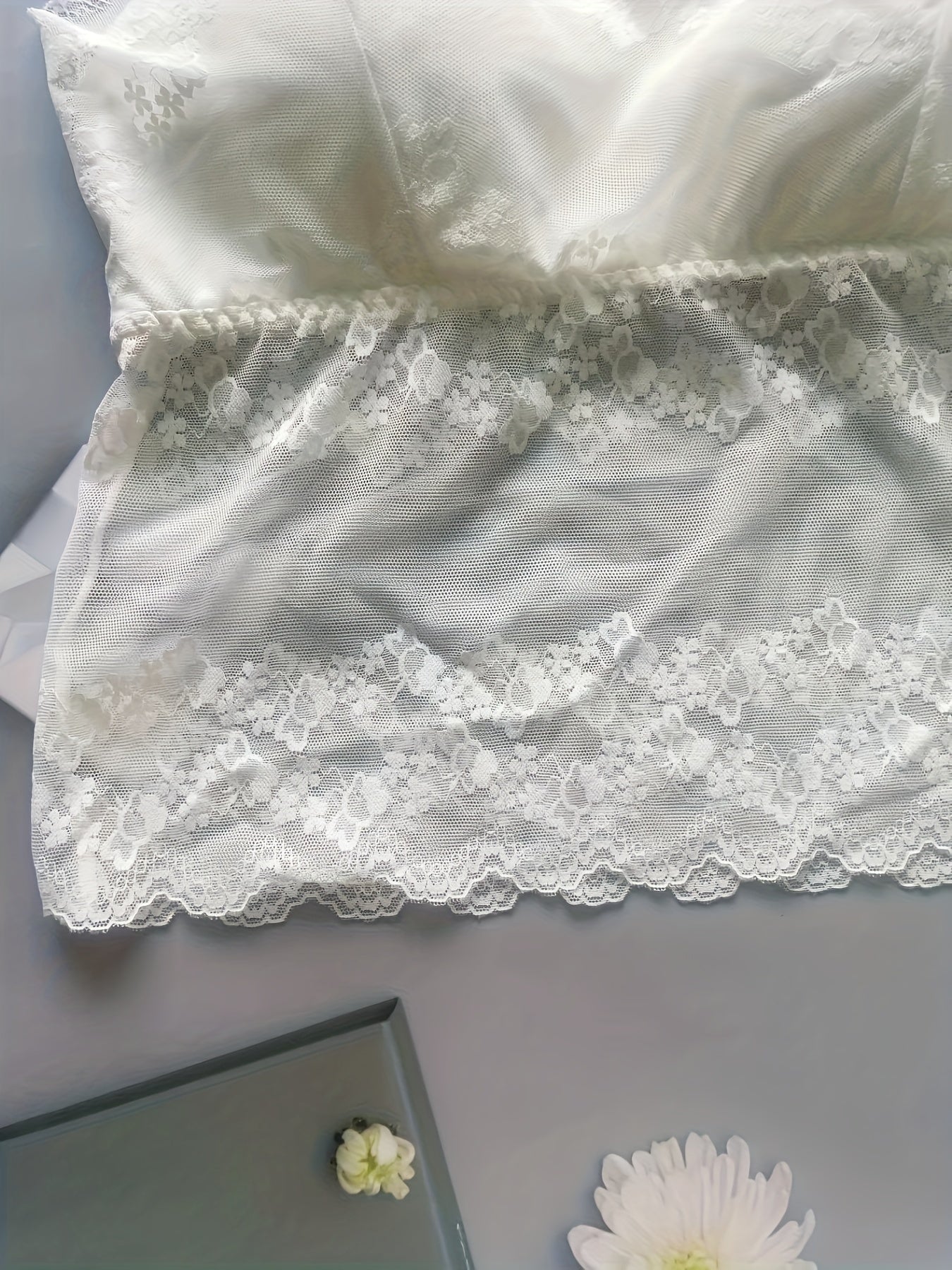Lace Stitching Cami Top Sleeveless Criss Cross Back Women's Lingerie