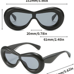 Y2K Thick Frame Sunglasses Candy Glasses UV400