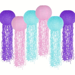Colorful Jellyfish Paper Lantern Mermaid Theme Decoration