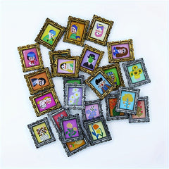 1:12 Mini Figures Flower Grass Photo Frame DIY Scene Accessories