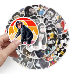50pcs Orangutan Graffiti Stickers for Water Bottles Luggage Skateboard