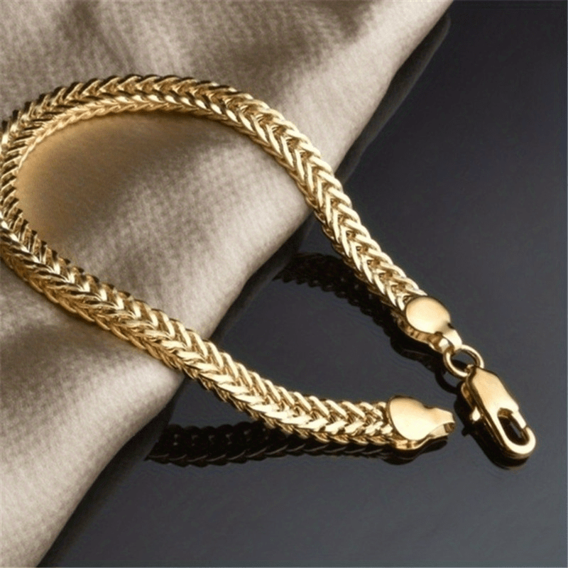 Punk Cuban Link Chain Bracelet for Men
