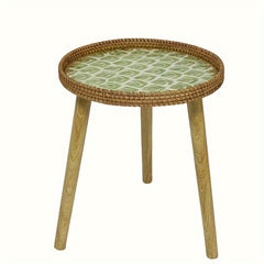 Boho Style Rattan Bedside Table Small Coffee Table