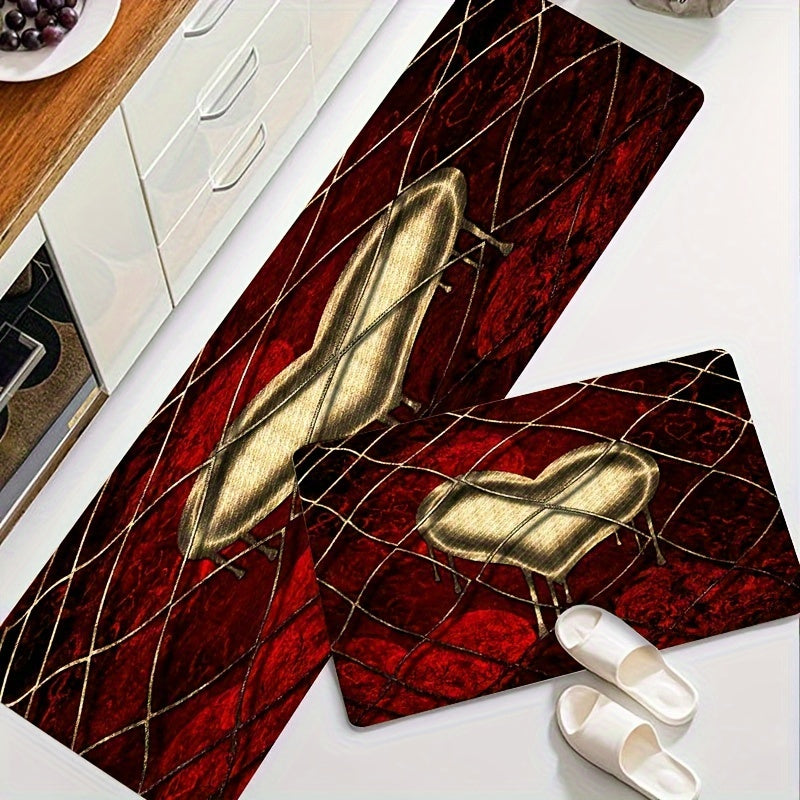 Hidden Love Pattern Rug Machine Washable Carpet for Home Indoor Decor