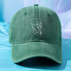 Hip Hop Skull Baseball Cap Vintage Print Women's Cotton Sports Hat Man Unisex