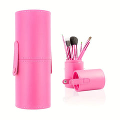 Makeup Brush Holder Organizer Pencil Pen Holder Cup with Lid Dustproof