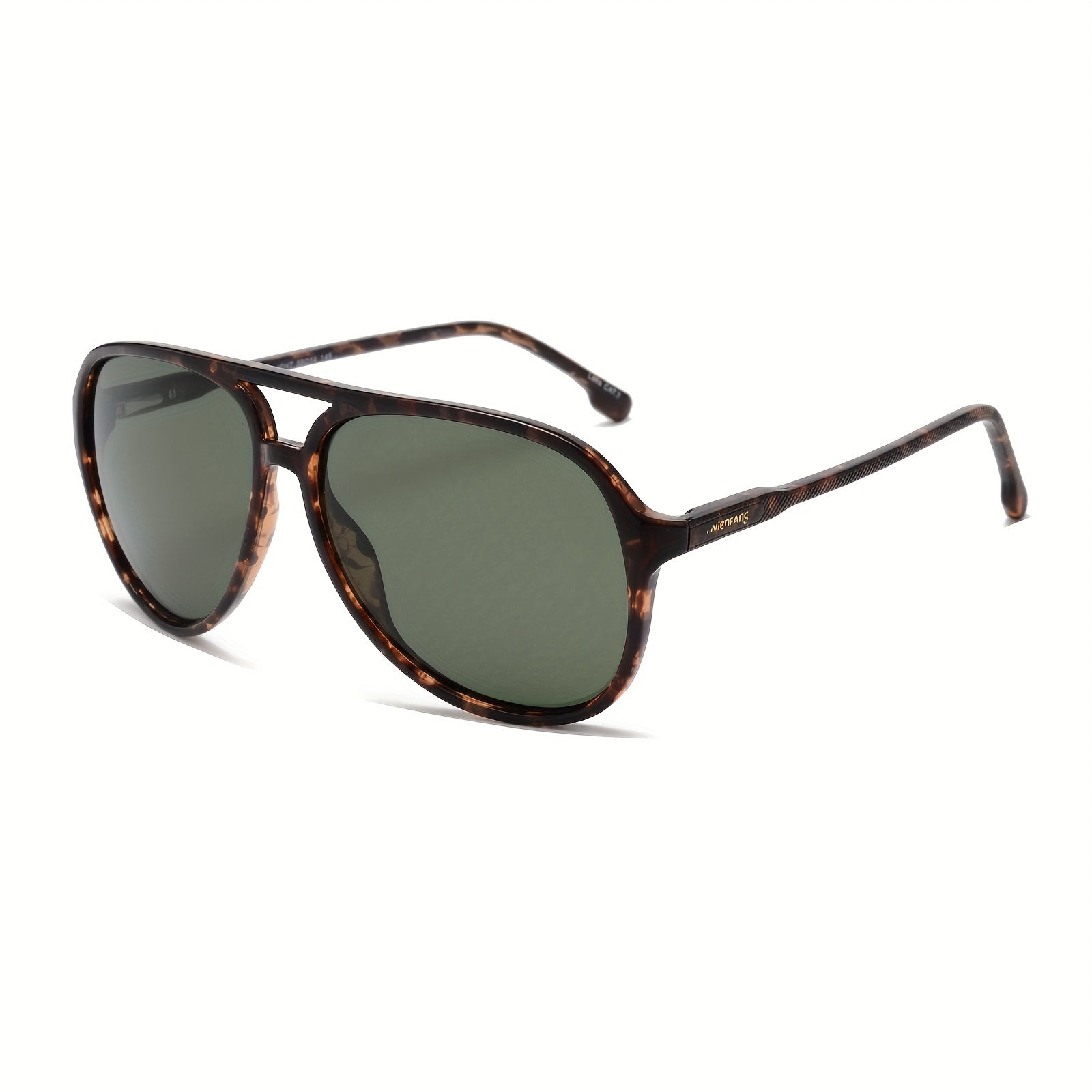 Oversized Polarized Aviator Sunglasses For Men UV Protection Green Lenses