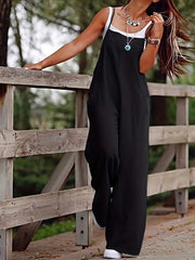 Wide Leg Cami Romper Sleeveless Jumpsuit for Summer