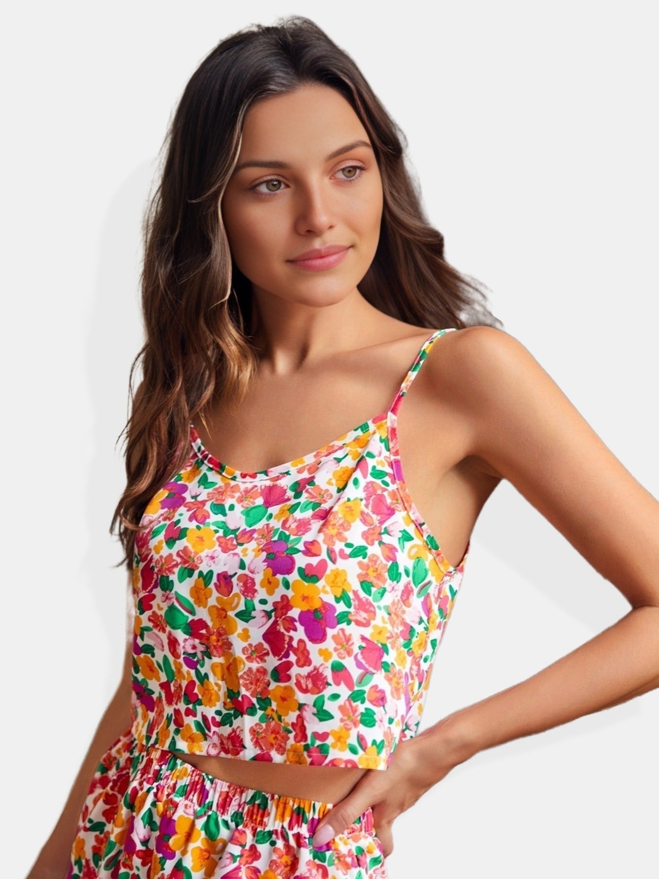 Women's Floral Print Pajama Set