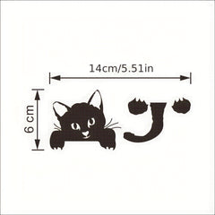 Cat Light Switch Sticker PVC Wall Decal for Home Decor Witch