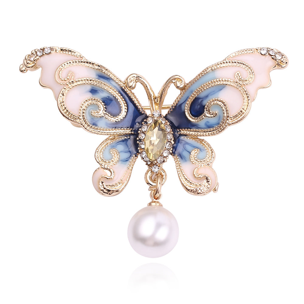 Butterfly Beads Brooch Backpack Pins