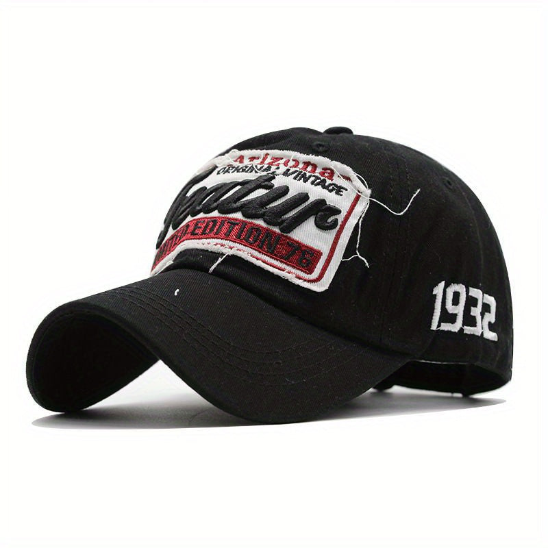 Vintage Patch Baseball Cap Letter Embroidery Dad Hats Unisex Adjustable Sun Hats