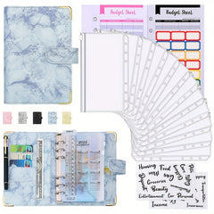 Faux Leather Money Saving Organizer A6 Notebook Budget Binder