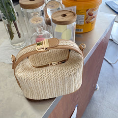 Boho Style Woven Straw Handbag Crossbody Bag for Women