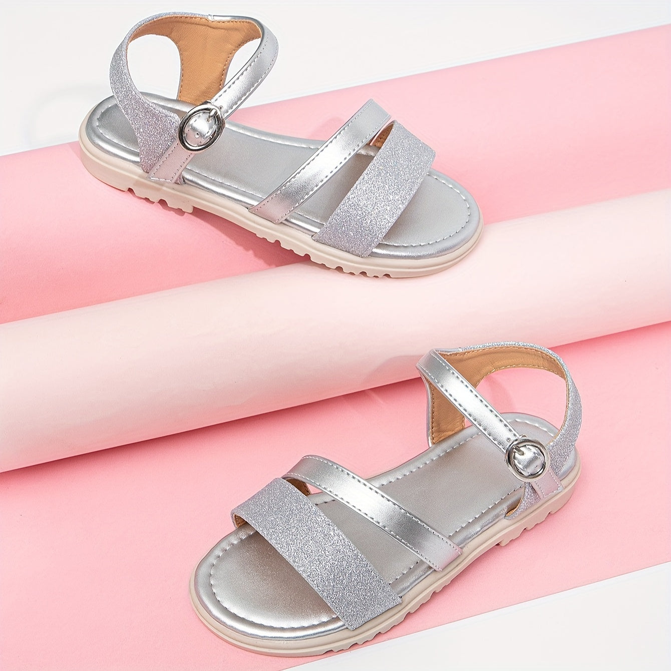 Girl's Solid Sandals Comfy Non Slip Casual Style Shoes