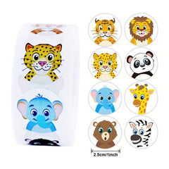 500pcs Animal Zoo Sticker Labels for Encouraging & Gift Wrapping
