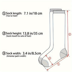 Colorblock Calf Socks All-match Knee High Socks Women's Stockings