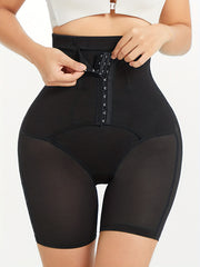 Front Buckle Shaping Shorts Tummy Control Compression Slimming Shorts