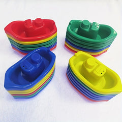 6pcs Baby Shower Toys Submarine Floating Bath Boat Toys