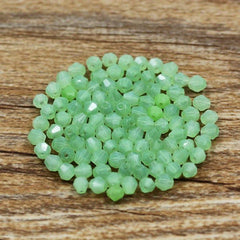 300pcs 4mm Double Cone Pointed Crystal Beads Jewelry Making