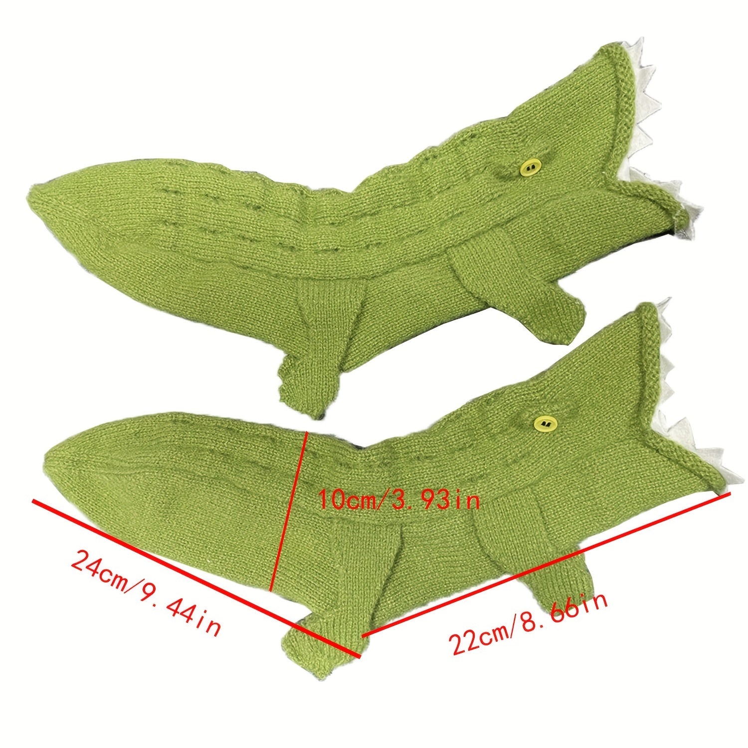 Cartoon Crocodile Mid Tube Socks Women's Stockings