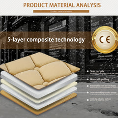 Plush Plaid Car Seat Cushions Set 133x49CM - Car SUV Truck Protection