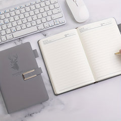 360 Page Leather Buckle A5 Notebook for Home Office and Study