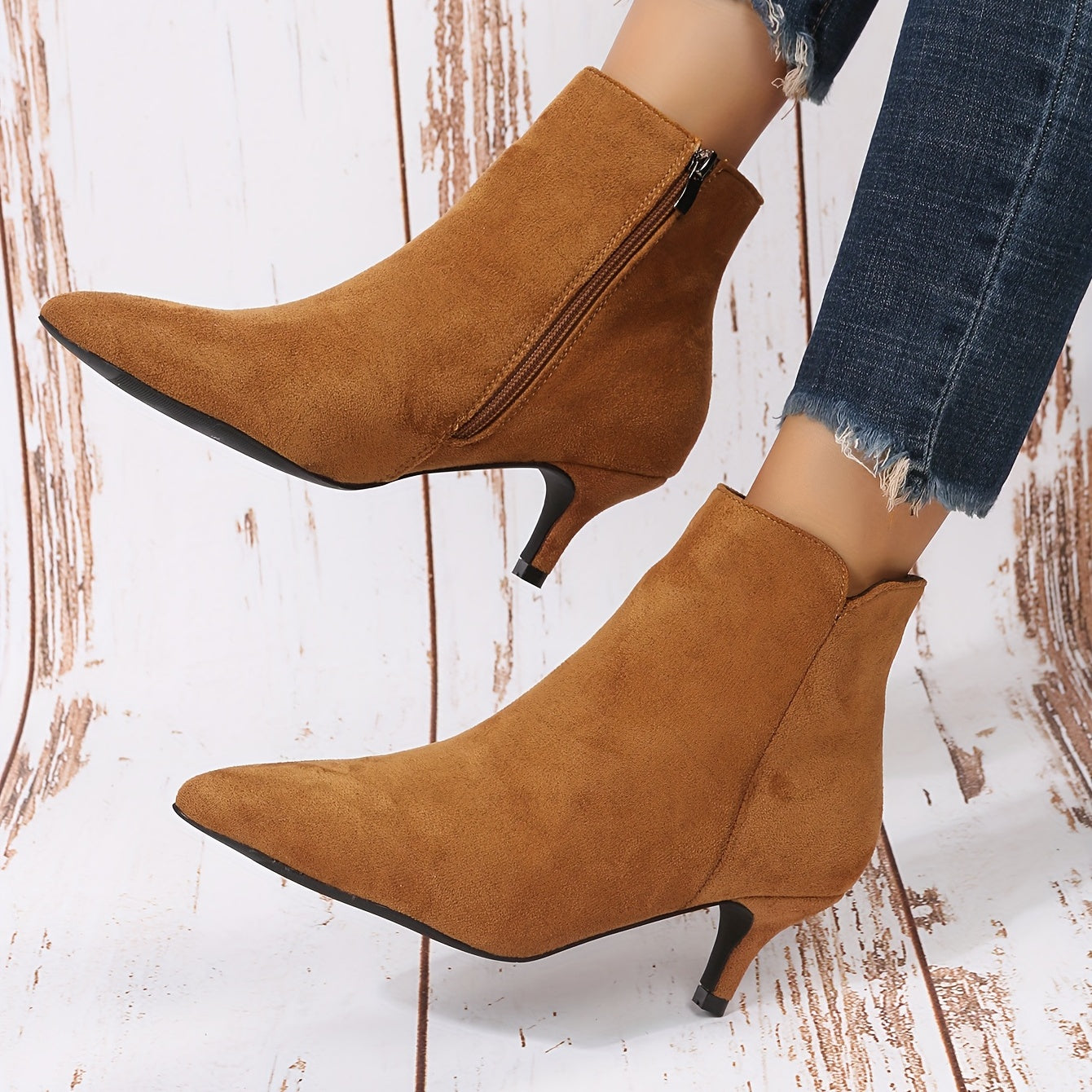 Women's Stiletto Heel Ankle Boots Point Toe Boots