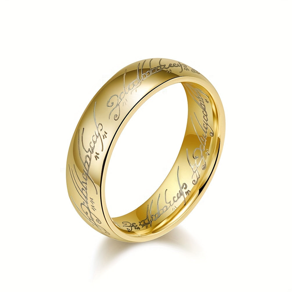 Stainless Steel Ring For Men Women Lord Of The Ring Jewelry