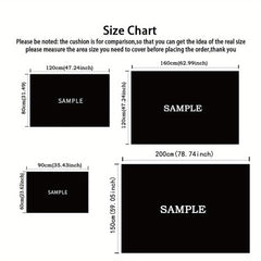 Non Slip Dinosaur Family Area Mat Polyester Knit Mat