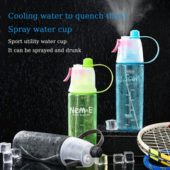600ml Portable Spray Water Cup for Outdoor Sports