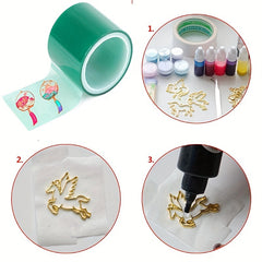 5m High Temp Resistant Green Tape For DIY UV Epoxy Resin Mold