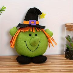 Spooky Halloween Character Toy Pumpkin And Monster Plush Decor